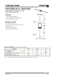 Datasheet 1N4741A производства Comchip