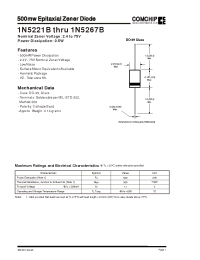 Datasheet 1N5221B manufacturer Comchip