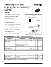 Datasheet CDBU0230 manufacturer Comchip