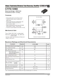 Datasheet CFPA10MD производства Comchip