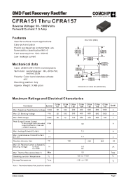 Datasheet CFRA155 manufacturer Comchip