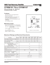 Datasheet CFRM103 manufacturer Comchip