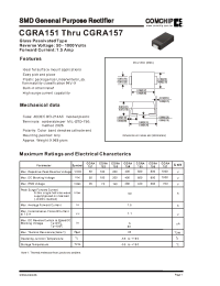 Datasheet CGRA156 производства Comchip