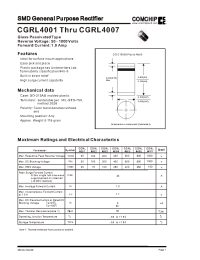 Datasheet CGRL4001 производства Comchip