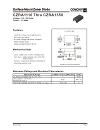 Datasheet CZRA1330 manufacturer Comchip
