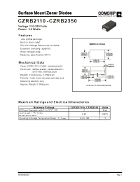 Datasheet CZRB2140 manufacturer Comchip