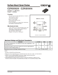 Datasheet CZRB5949 производства Comchip