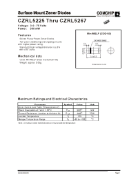 Datasheet CZRL5250B manufacturer Comchip