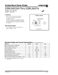 Datasheet CZRL55C3V6 manufacturer Comchip