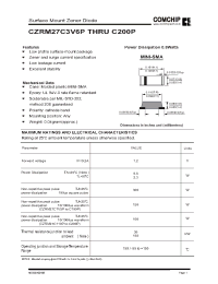 Datasheet CZRM27C68P manufacturer Comchip