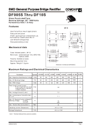 Datasheet DF01S manufacturer Comchip