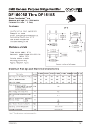 Datasheet DF15005S manufacturer Comchip