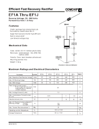 Datasheet EF1G manufacturer Comchip