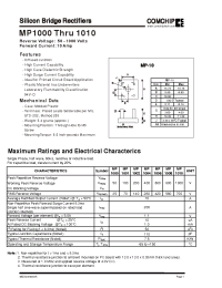 Datasheet MP1000 manufacturer Comchip