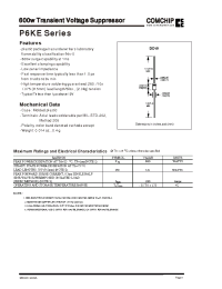 Datasheet P6KE10C manufacturer Comchip
