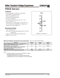 Datasheet P6KE120A manufacturer Comchip