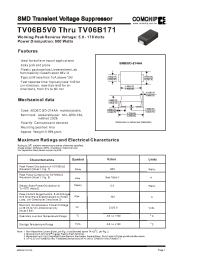 Datasheet TV06B110J manufacturer Comchip