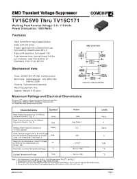 Datasheet TV15C100J manufacturer Comchip