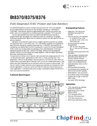 Datasheet BT8376 manufacturer Conexant