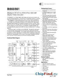 Datasheet BT860-BT861 manufacturer Conexant