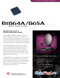 Datasheet BT865A manufacturer Conexant