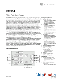 Datasheet BT8954 manufacturer Conexant