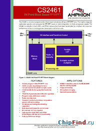 Datasheet CS2461 manufacturer Conexant