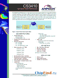 Datasheet CS3410AA manufacturer Conexant