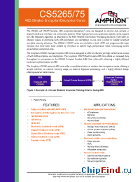 Datasheet CS5275AA manufacturer Conexant