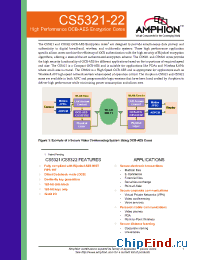 Datasheet CS5321AA manufacturer Conexant