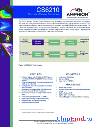 Datasheet CS6210 manufacturer Conexant