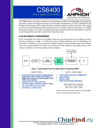 Datasheet CS6411 manufacturer Conexant