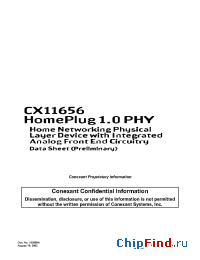 Datasheet CX11656-11 производства Conexant