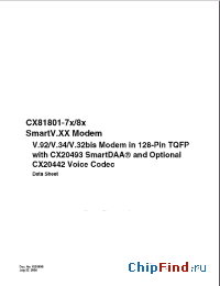 Datasheet CX20493-21 manufacturer Conexant