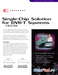 Datasheet CX22700 manufacturer Conexant