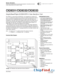 Datasheet CX28332 manufacturer Conexant