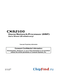 Datasheet CX82100-52 manufacturer Conexant