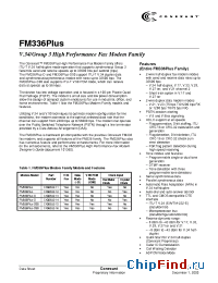 Datasheet FM336 manufacturer Conexant