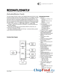 Datasheet RC224ATL manufacturer Conexant