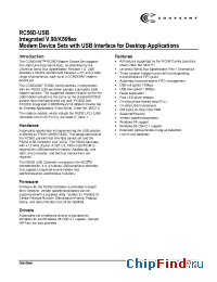 Datasheet RC56SP-USB manufacturer Conexant