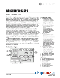 Datasheet RS8953BEPF manufacturer Conexant