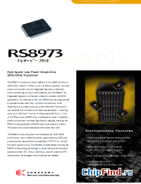 Datasheet RS8973 manufacturer Conexant