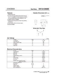 Datasheet DH1A120000 manufacturer COSMO