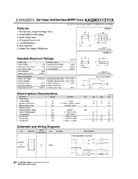 Datasheet KAQW217 manufacturer COSMO