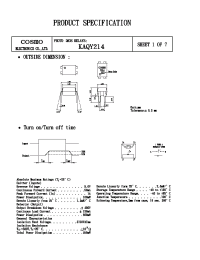 Datasheet KAQY214 manufacturer COSMO