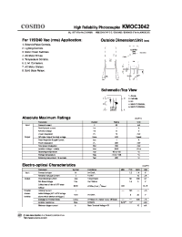 Datasheet KMOC3042 manufacturer COSMO