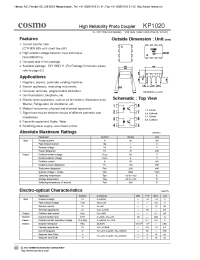 Datasheet KP1020 manufacturer COSMO