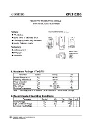 Datasheet KPLT1320B manufacturer COSMO