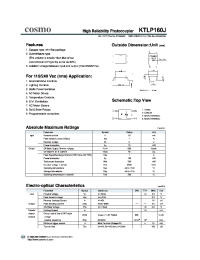 Datasheet KTLP160J manufacturer COSMO