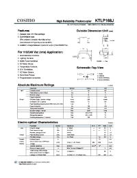 Datasheet KTLP168J manufacturer COSMO